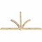 Ekena Millwork Redmond Rough Sawn Timber Gable Bracket, Douglas Fir, 108"W x 68"H x 4"D x 4"F, 15/12 Pitch GBW108X68X0404RED00RDF - alternate 3